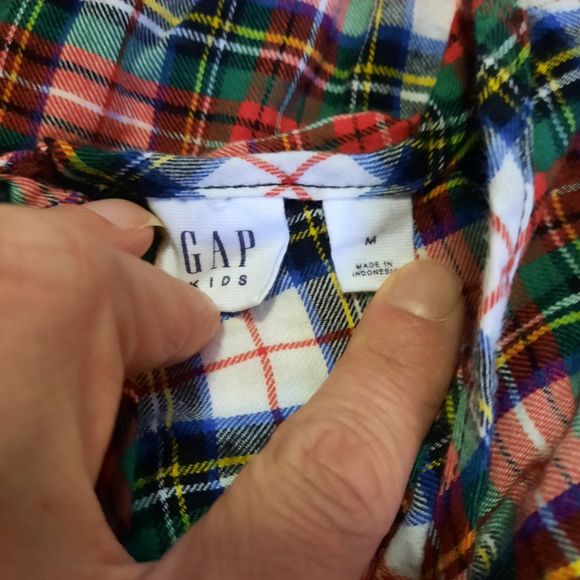 Gap Girls Ruffle Plaid Dress M - Picture 2 of 6
